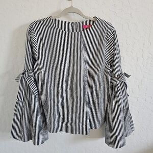 Catherine Malandrino Striped‎ Bell Sleeve Top – Size M
